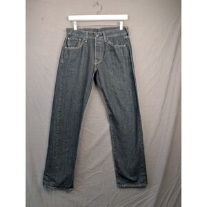 Levi's 501 Original Fit Jeans Dark Wash Blue Denim Mens W29 L30